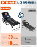 Sun Lounger with 5-Position Adjustable Backrest 180KG