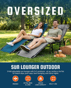 Sun Lounger with 5-Position Adjustable Backrest 180KG