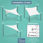 Sun Shade Sail Conservatory Shades Pergola Canopy