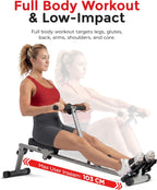 Sunny Health Fitness Compact Adjustable Rowing Machine Cardio