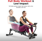Sunny Health Fitness Compact Adjustable Rowing Machine Cardio