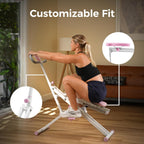 Sunny Health Fitness Row-N-Ride Squat Assist Trainer Foldable