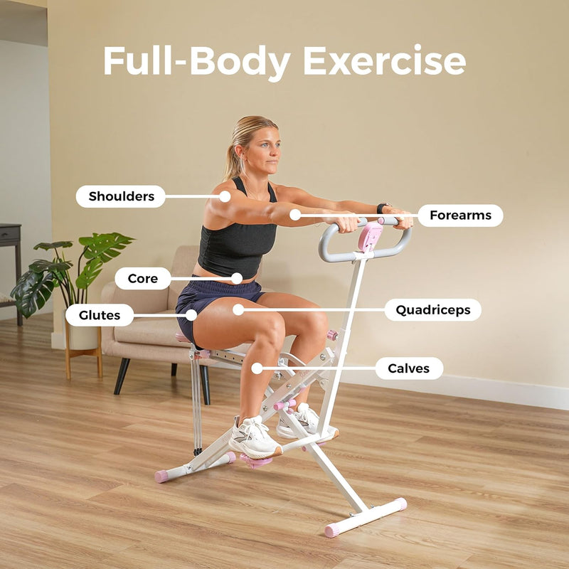 Smart Row-N-Ride Foldable Squat Rowing Machine