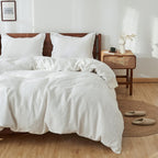 Super King Duvet Cover Set-100% Linen Cover-1 Breathable