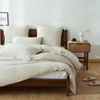 Super King Duvet Cover Set-100% Linen Cover-1 Breathable
