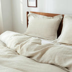 Super King Duvet Cover Set-100% Linen Cover-1 Breathable