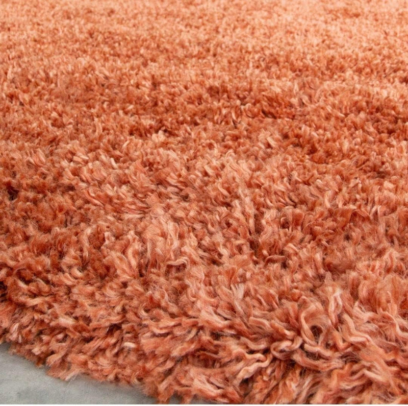 Super Soft Burnt Shaggy Lounge Living Room Area