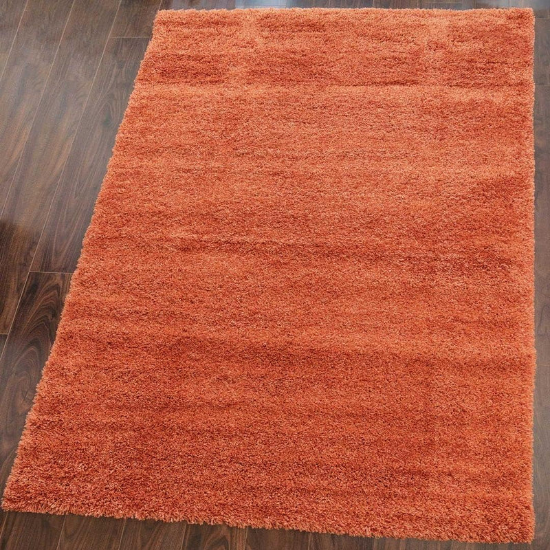 Super Soft Burnt Shaggy Lounge Living Room Area