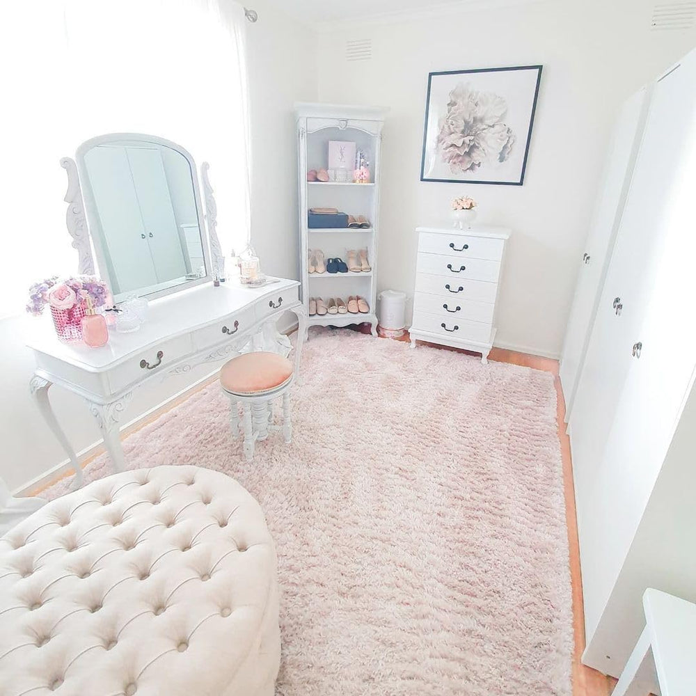 Super Soft Shaggy Bedroom Rug Luxury High Pile