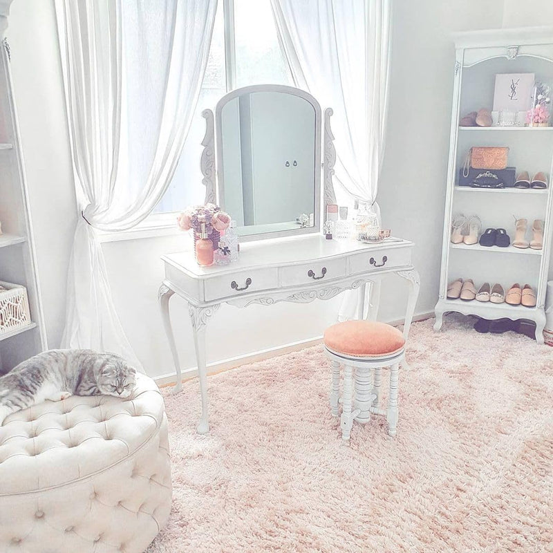 Super Soft Shaggy Bedroom Rug Luxury High Pile