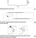 Supragris Camping Cot Support Up to 400lbs
