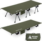 Supranubis Camping Cot Height Adjustable with Leg Extenders
