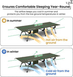 Supranubis Camping Cot Height Adjustable with Leg Extenders