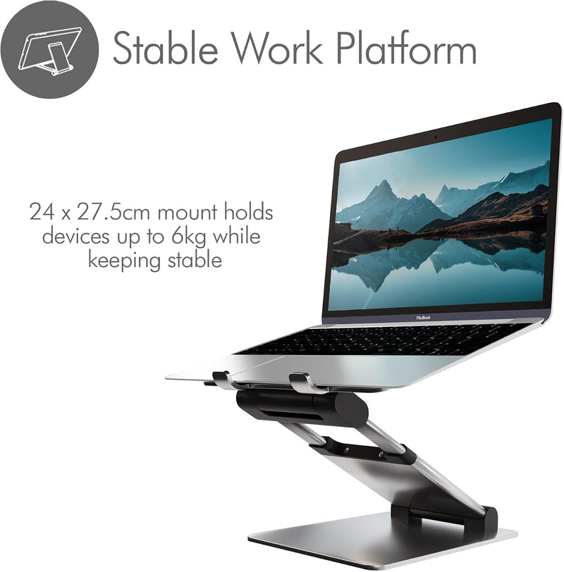 Supreme Sit-Stand Laptop Stand Adjustable for Desk Ergonomic