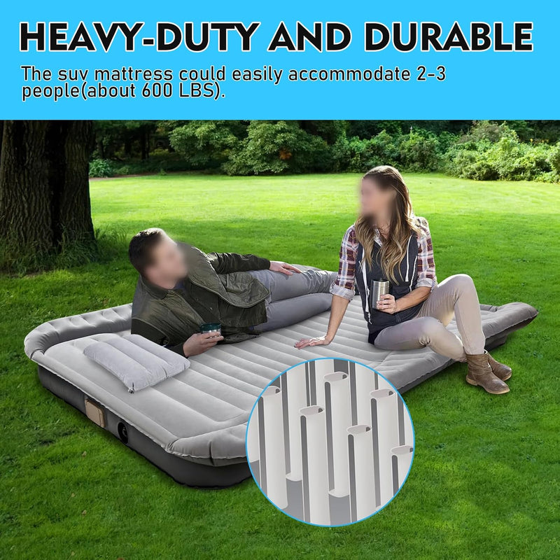 Suv Air Mattress with Cordless Built-In Pump Fast