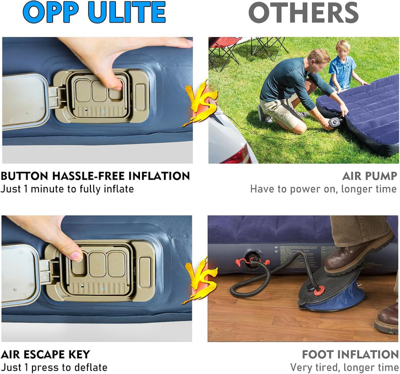 Suv Air Mattress with Cordless Built-In Pump Fast