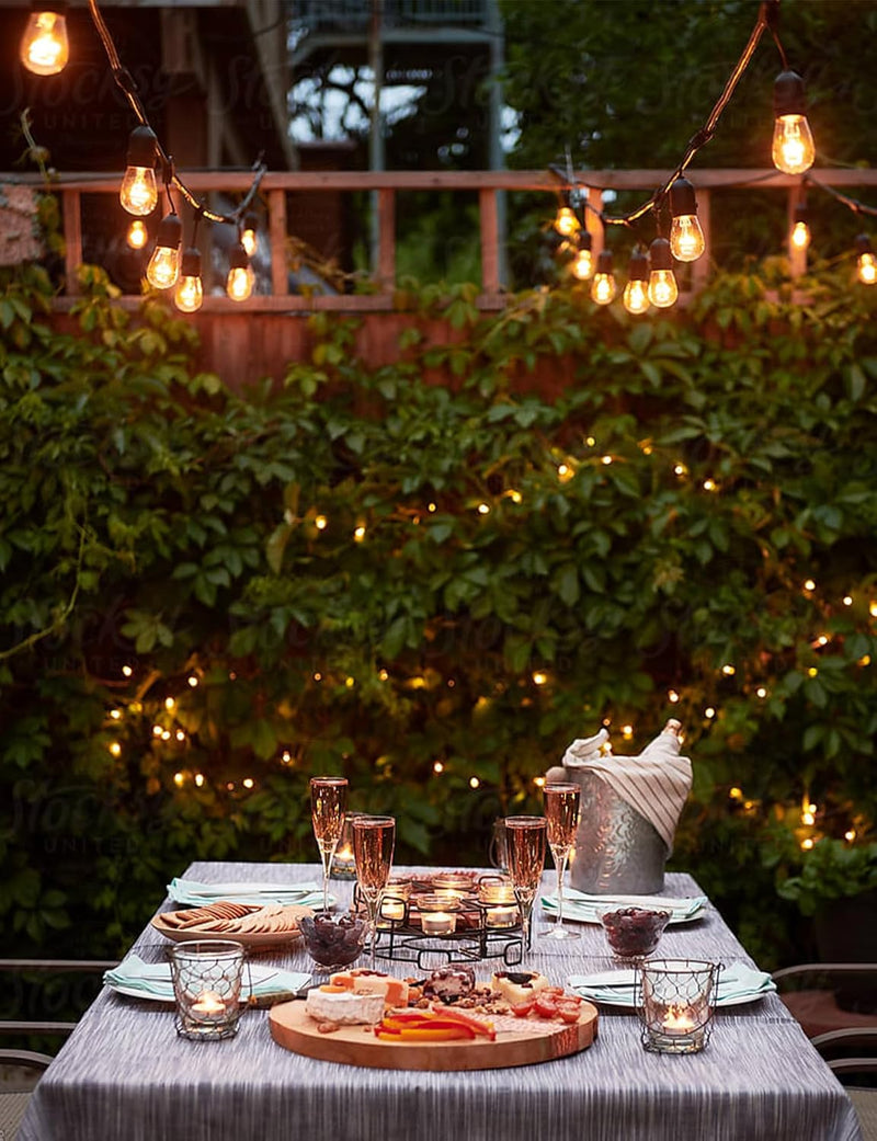 S14 Festoon Lights Outdoor 38m- Waterproof Connectable String
