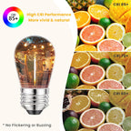 S14 Festoon Lights Outdoor 38m- Waterproof Connectable String
