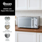 Swan Digital Solo Microwave with 10 Power Levels