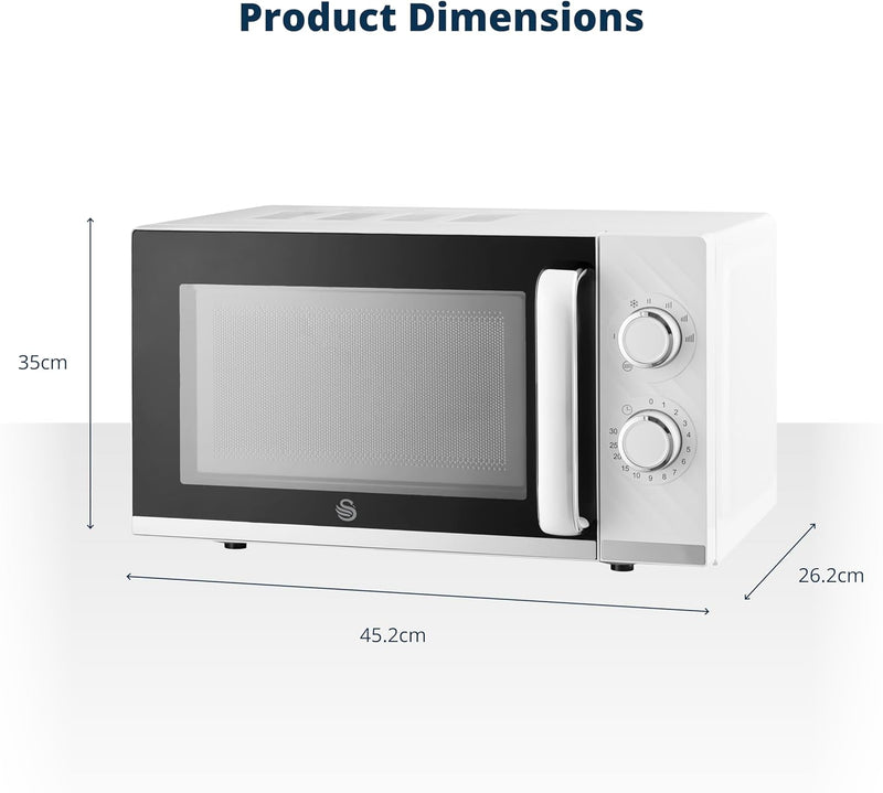 Windsor Manual Microwave 20L 800W 5 Power Levels