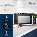 Swan Windsor Manual Microwave 20L 800W 5 Power