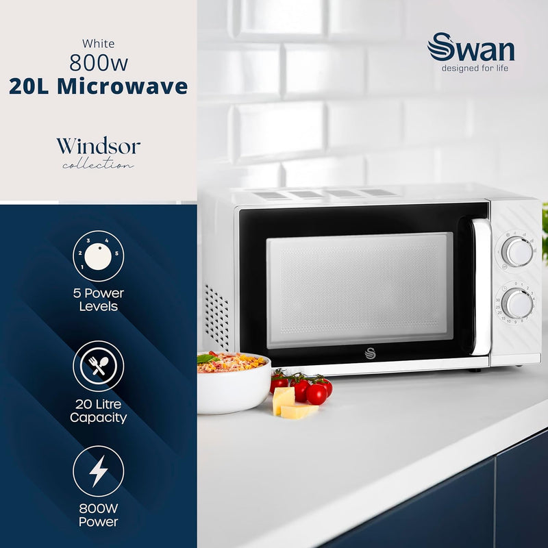 Windsor Manual Microwave 20L 800W 5 Power Levels