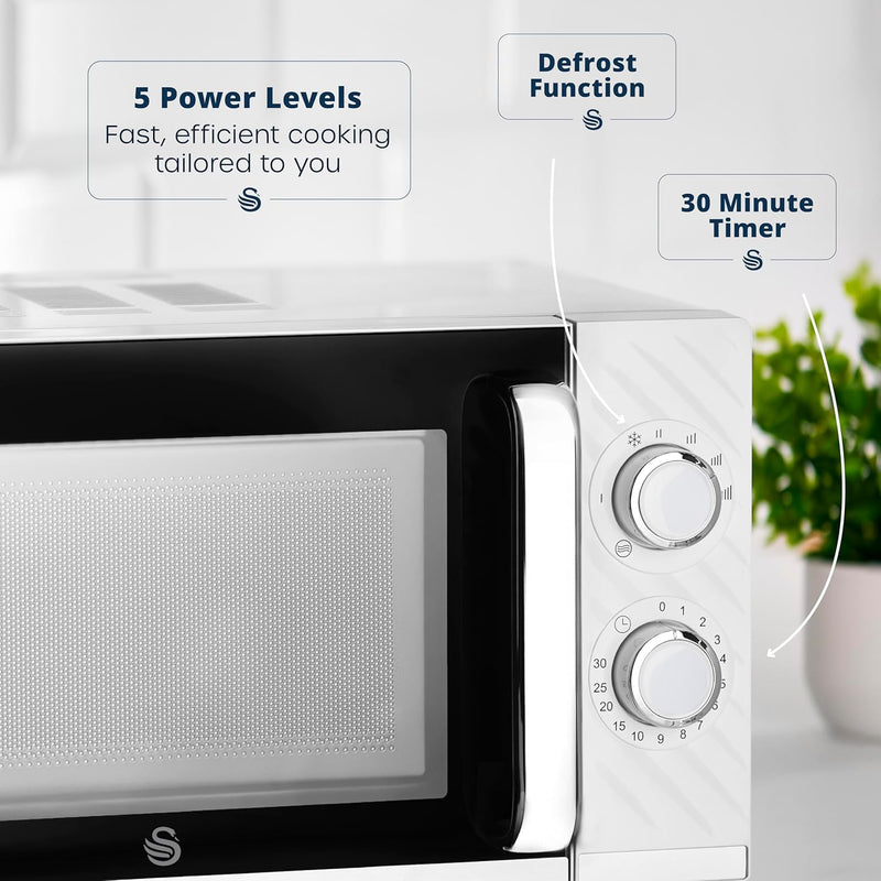 Windsor Manual Microwave 20L 800W 5 Power Levels