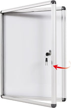 Swancrown Lockable Notice Board 980x720MM Large Magnetic