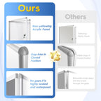 Swancrown Lockable Notice Board 980x720MM Large Magnetic