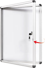 Swancrown Lockable Notice Board 980x720MM Large Magnetic