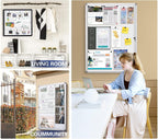 Swancrown Lockable Notice Board 980x720MM Large Magnetic
