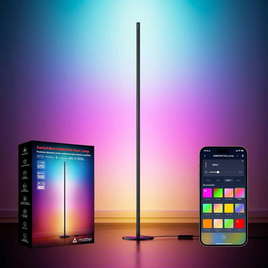 Matter Rgbicww Floor Lamp Warm Cool LED Corner