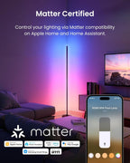 Matter Rgbicww Floor Lamp Warm Cool LED Corner