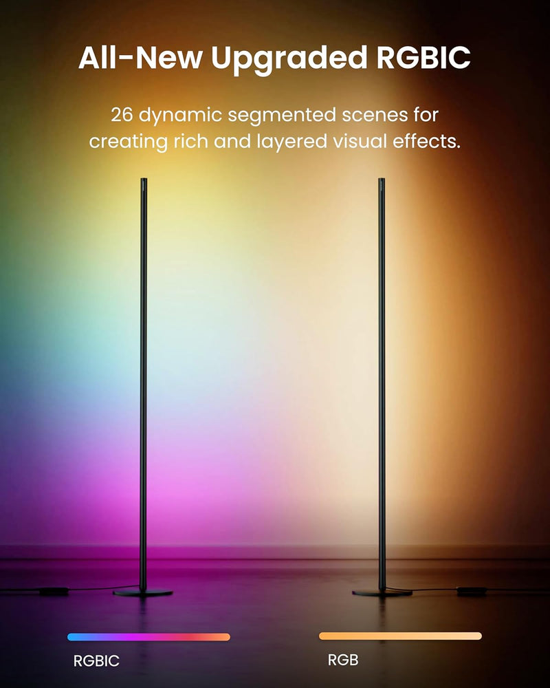 Matter Rgbicww Floor Lamp Warm Cool LED Corner
