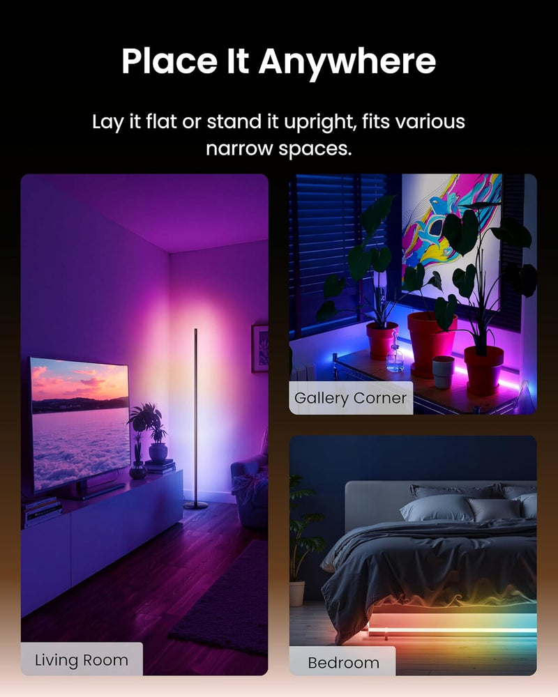Matter Rgbicww Floor Lamp Warm Cool LED Corner