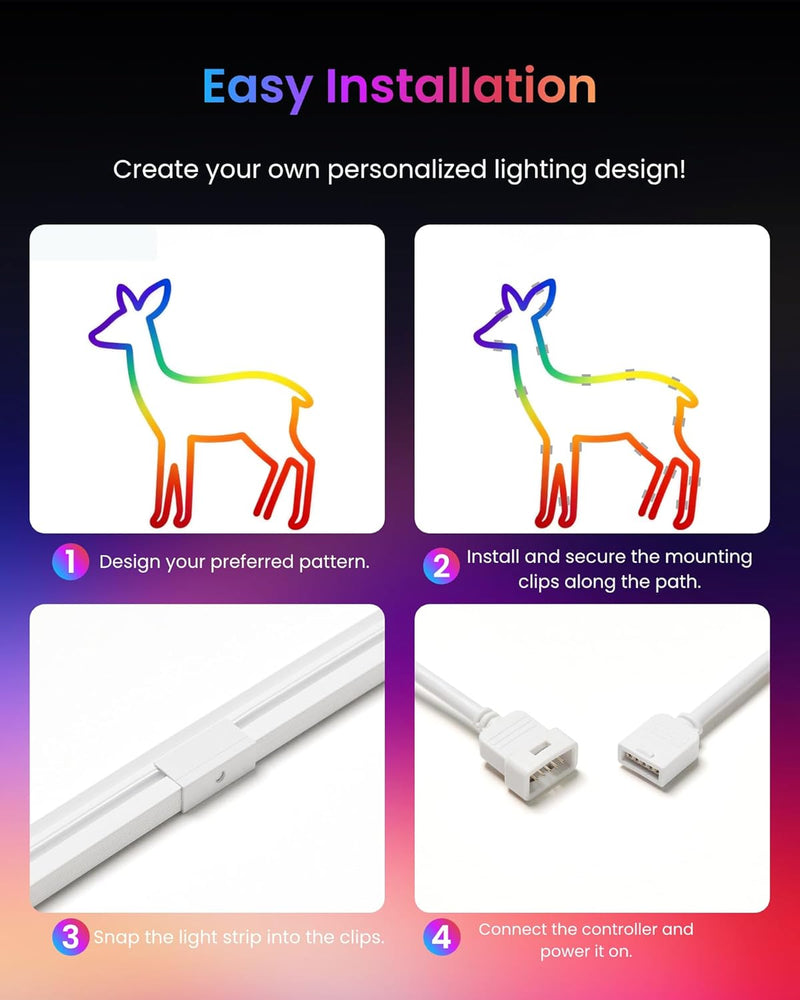Rgbic Neon Rope Light 5m Matter LED Strip