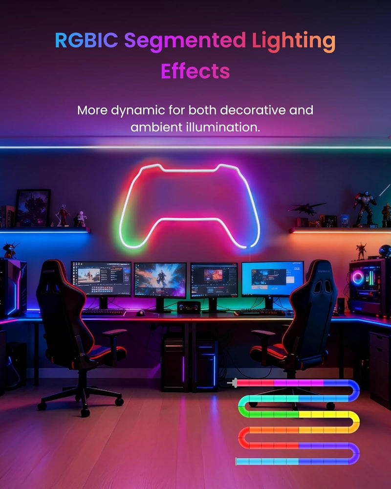 Rgbic Neon Rope Light 5m Matter LED Strip