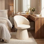 Swivel Chenille Vanity Chair Modern Upholstered Dressing Table