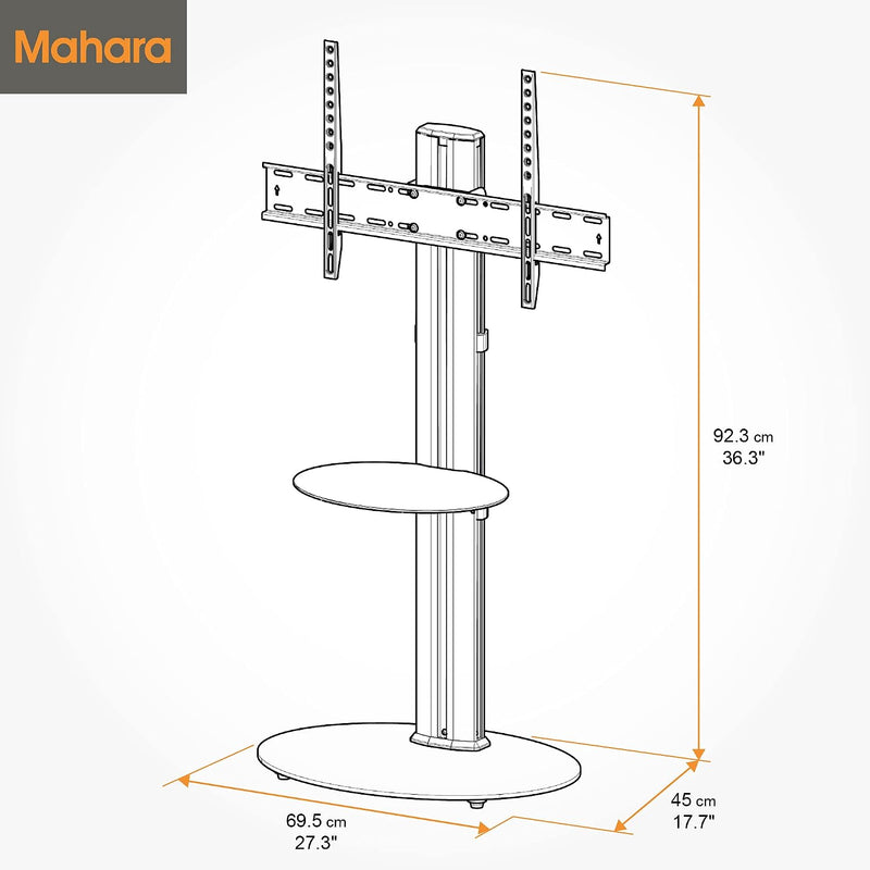 Swivel Column TV Stand for 32 to 55
