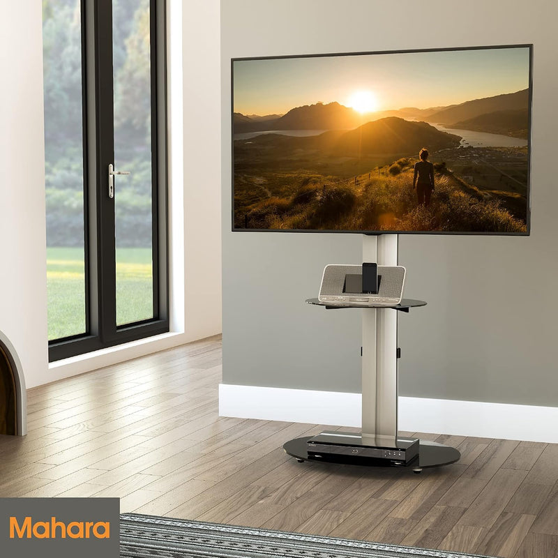 Swivel Column TV Stand for 32 to 55