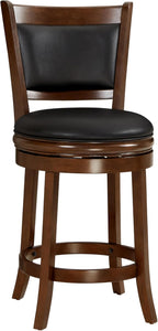 Swivel Counter Stool Wood Frame Kitchen Island Stool-Chair