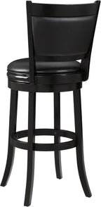 Swivel Counter Stool Wood Frame Kitchen Island Stool-Chair