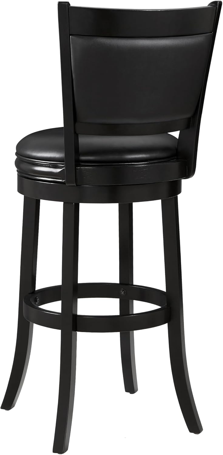 Swivel Counter Stool Wood Frame Kitchen Island Stool-Chair