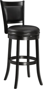 Swivel Counter Stool Wood Frame Kitchen Island Stool-Chair
