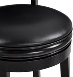 Swivel Counter Stool Wood Frame Kitchen Island Stool-Chair