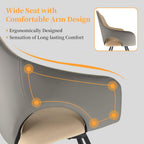 Swivel Dining Chairs Rotatable : Leather Chair Room (Set of 2)
