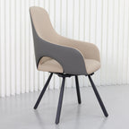 Swivel Dining Chairs Rotatable : Leather Chair Room (Set of 2)