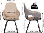 Swivel Dining Chairs Rotatable : Leather Chair Room (Set of 2)
