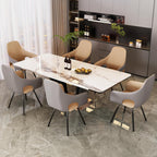 Swivel Dining Chairs Rotatable : Leather Chair Room (Set of 2)