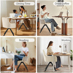 Swivel Dining Chairs with Armrests Upholstered Room Modern (Set of 2)